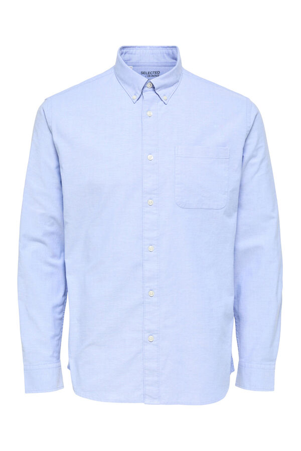 Cortefiel Camisa oxford Regular Fit Azul