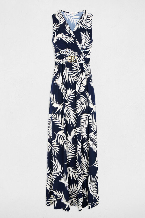 Morgan Vestido comprido reto estampado Multicolorido