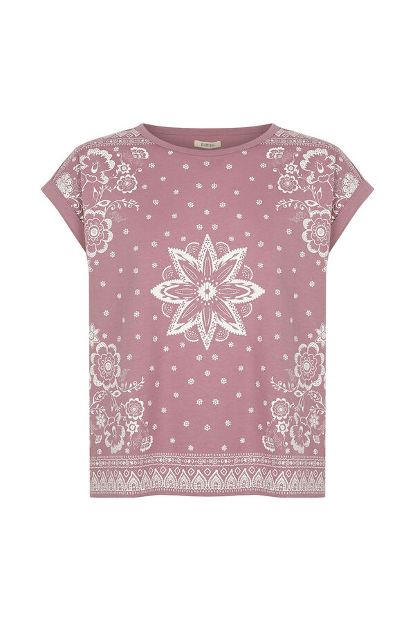 Slowlove Camiseta efecto lavado Morado