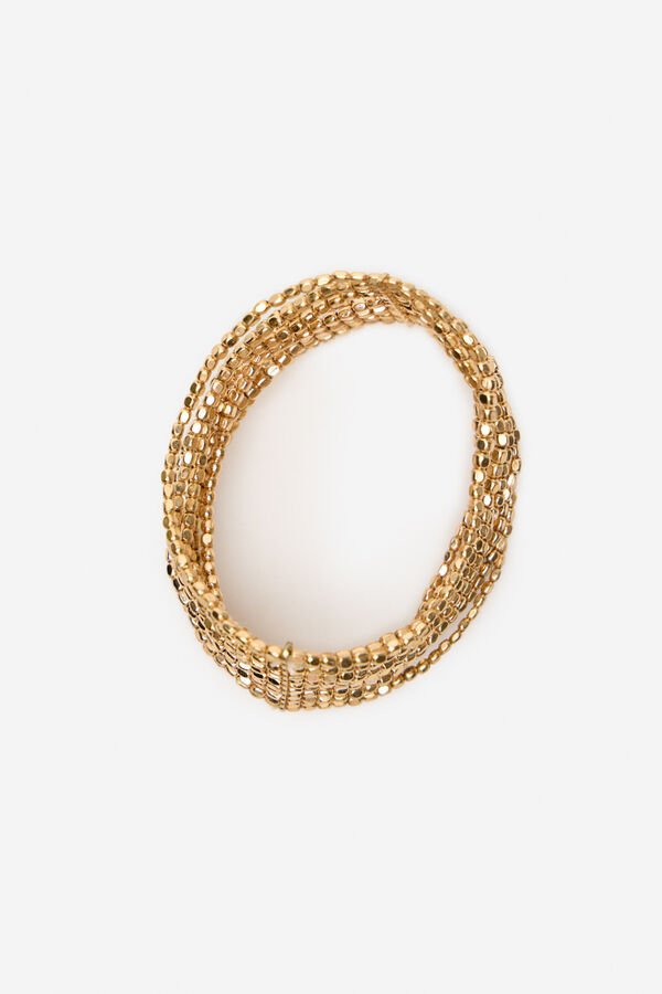 Cortefiel Conjunto de pulseiras de mi&ccedil;angas Dourado