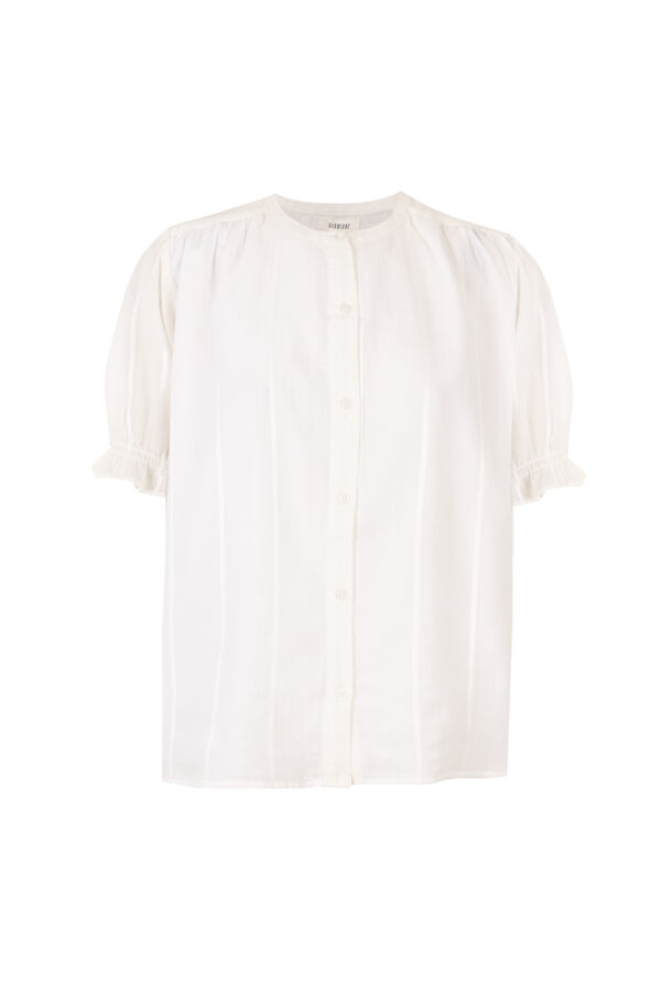 Slowlove Blusa dobby fluida Ecru