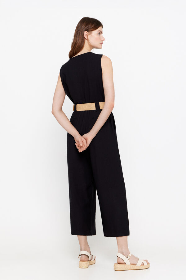 Cortefiel Macac&atilde;o com cinto Preto