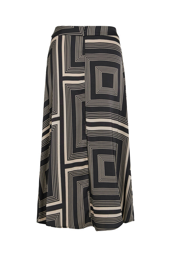 Vila Satin-finish midi skirt Preto