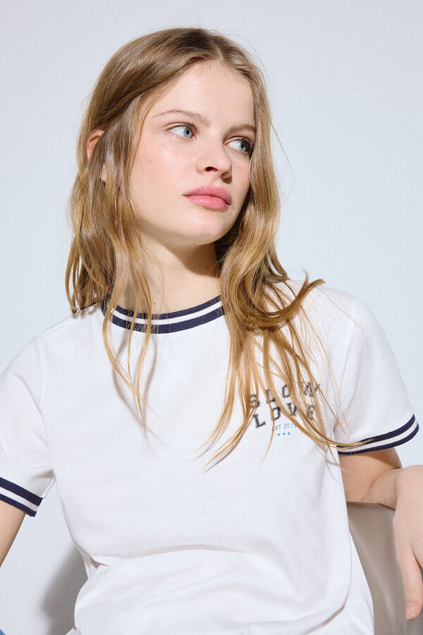 Slowlove T-shirt logo Azul