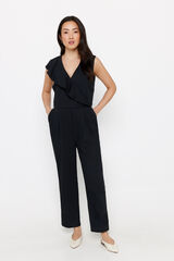 Cortefiel Mono largo volante Negro