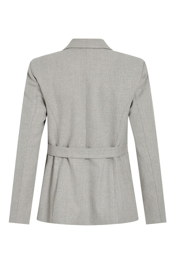 Vila Americana abotonada cruzada Gris