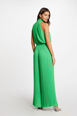 Morgan Mono largo plisado Verde
