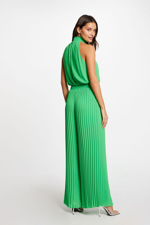 Morgan Mono largo plisado Verde