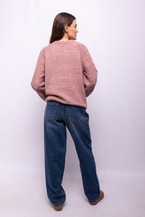 Object Jersey punto calado Lila