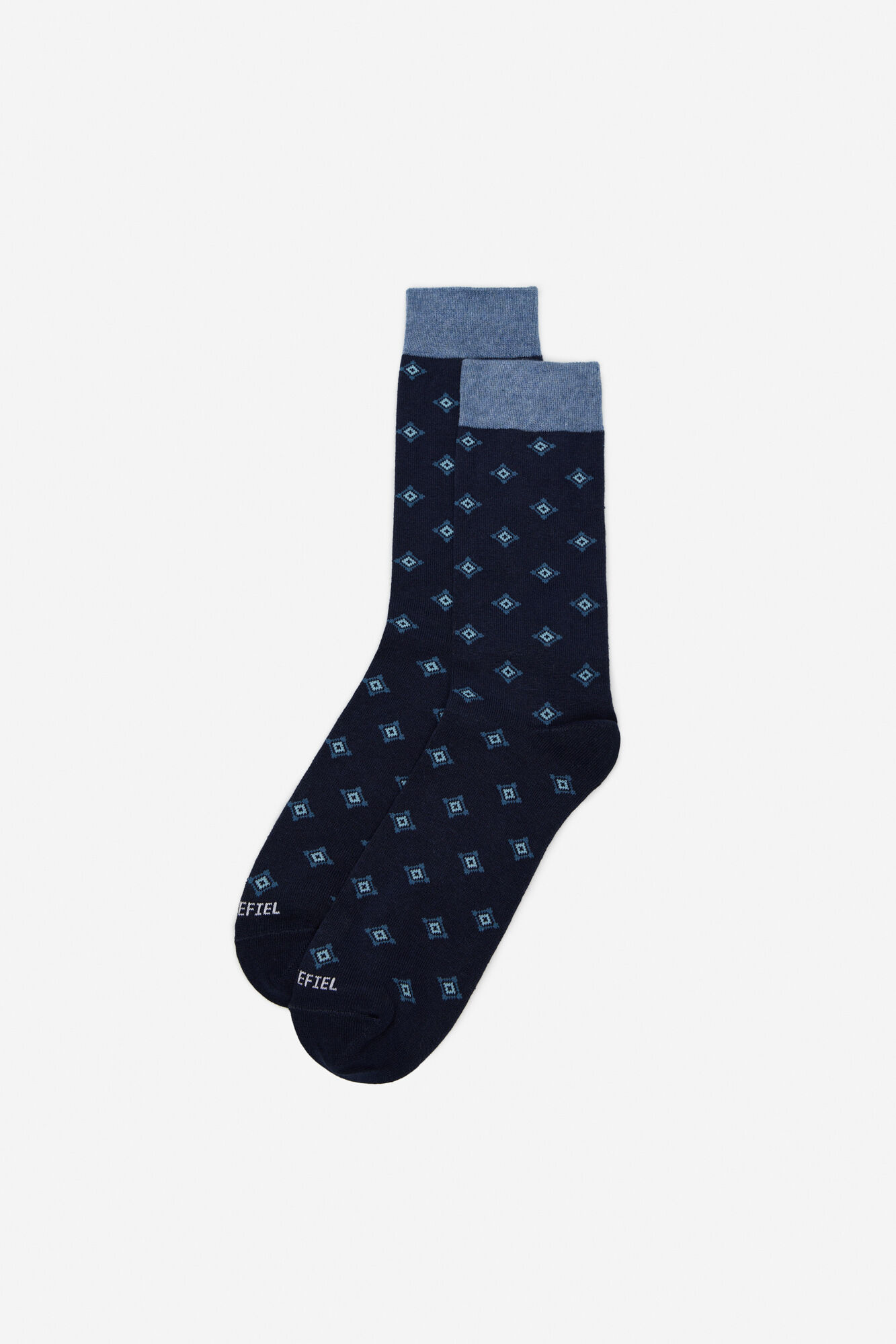 Cortefiel Meia de desenho cl&aacute;ssico