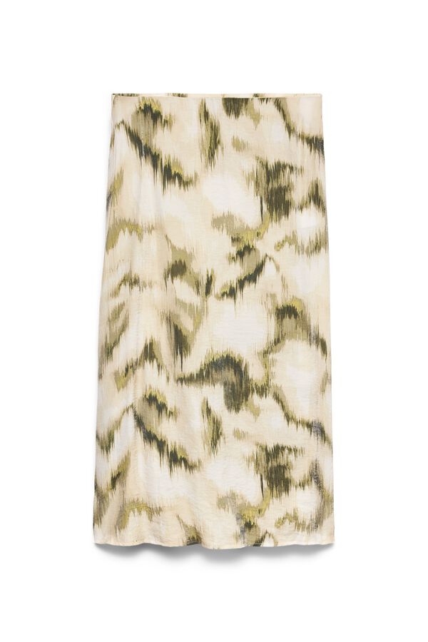 Vero Moda Saia 7/8 efeito acetinado Verde