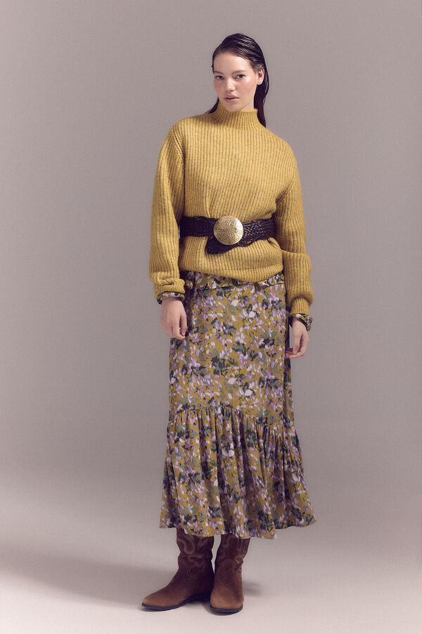 Slowlove Jersey punto perlado Dorado