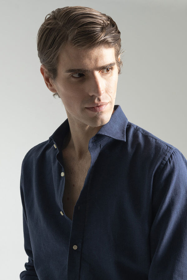 PuroEGO Camisa linho Azul