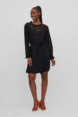 Vila Vestido encaje Negro