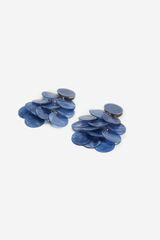 Cortefiel Pendientes lentejuelas y abalorios Azul