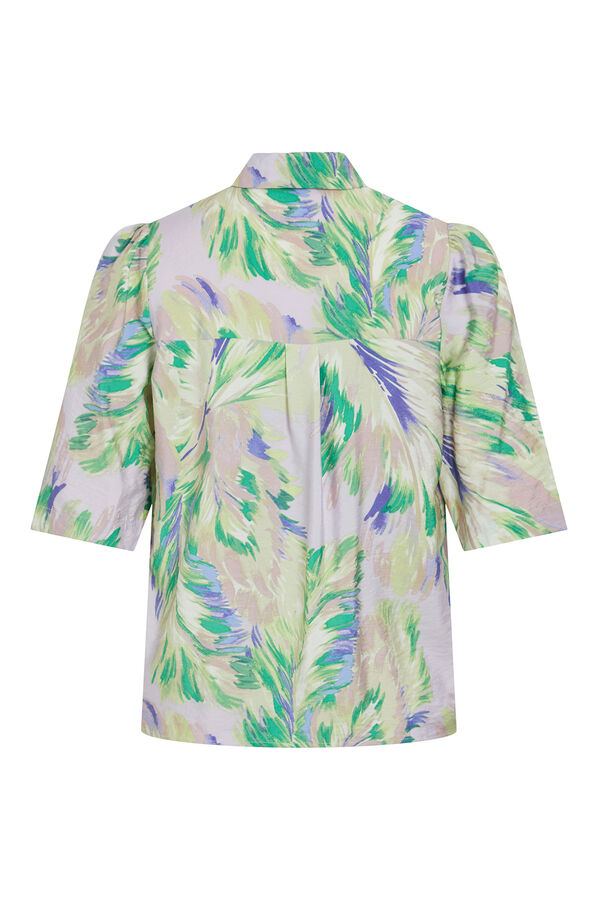 Vila Blusa manga 2/4 com viscose Roxo