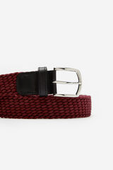 Cortefiel Cinturón trenzado textil Rojo