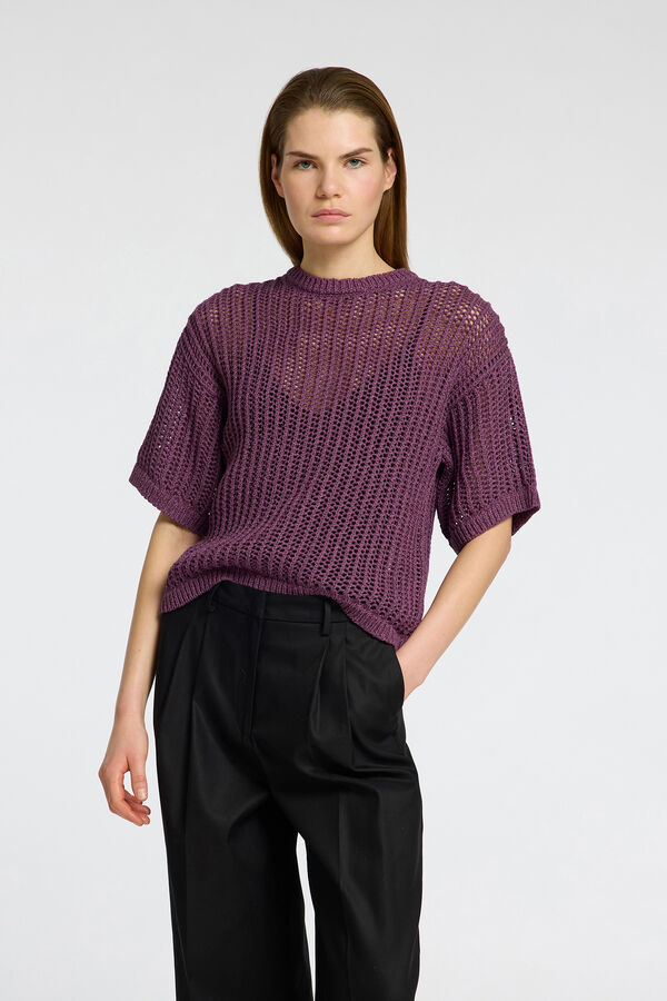 Selected Femme Top de malha Roxo