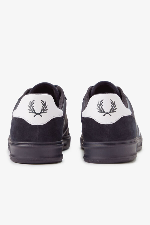 Fred Perry Zapatilla B4 embossed leather/suede Azul marino