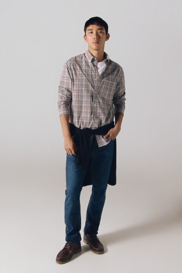 Cortefiel Camisa xadrez popelina Granada