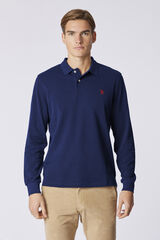 Us Polo Polo de manga comprida obrigat&oacute;ria Azul