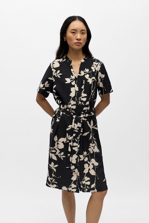 Object Vestido curto estampado Preto