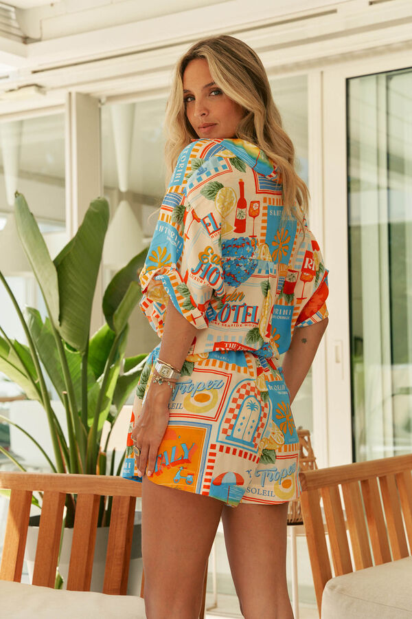Jaase Camisa manga corta oversize Lola Multicolor