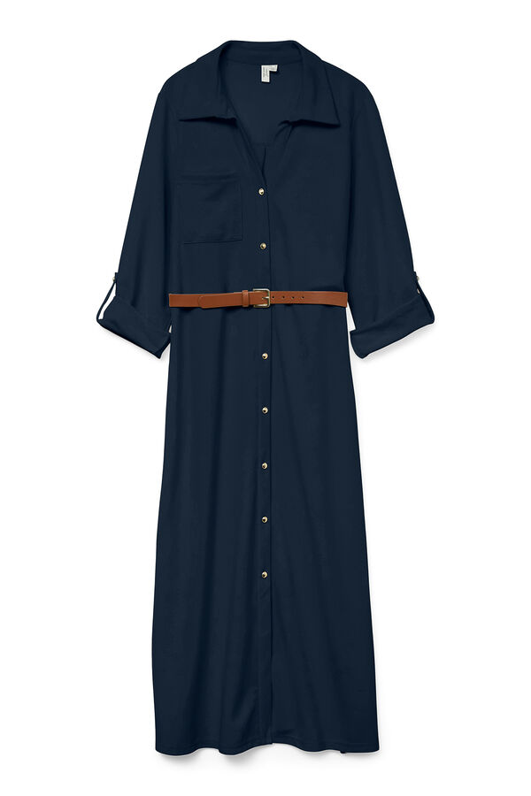 Vero Moda Vestido camisa midii Azul