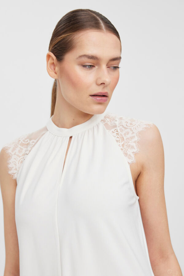 Vero Moda Top renda Branco