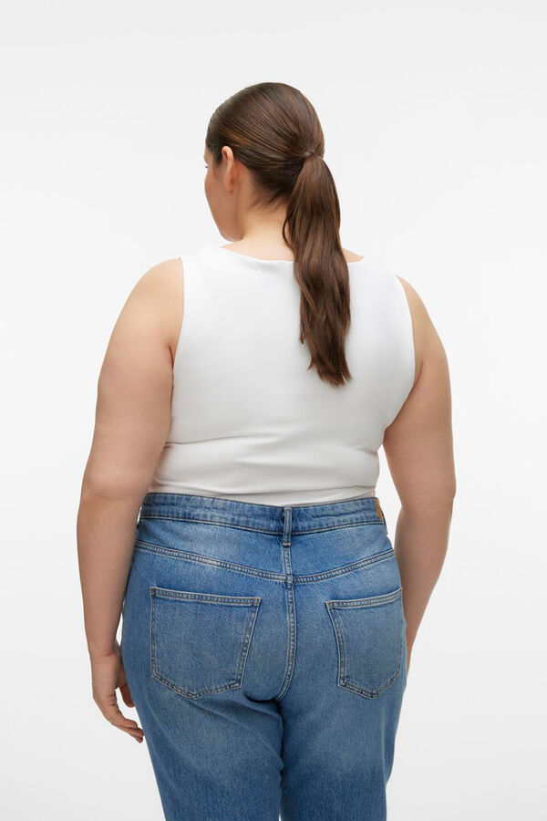 Vero Moda Curve Top tirante larga talha grande Branco