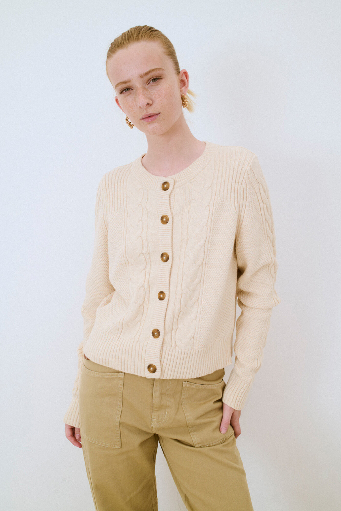 Object Chaqueta punto botones