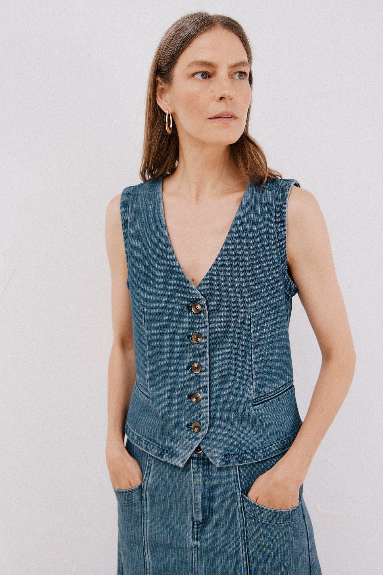 Cortefiel denim Colete