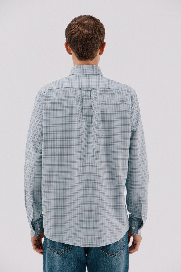 Cortefiel Camisa oxford xadrez Azul