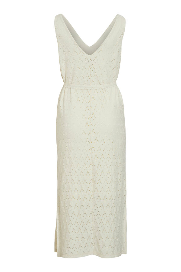 Vila Vestido midi vazado Cinzento