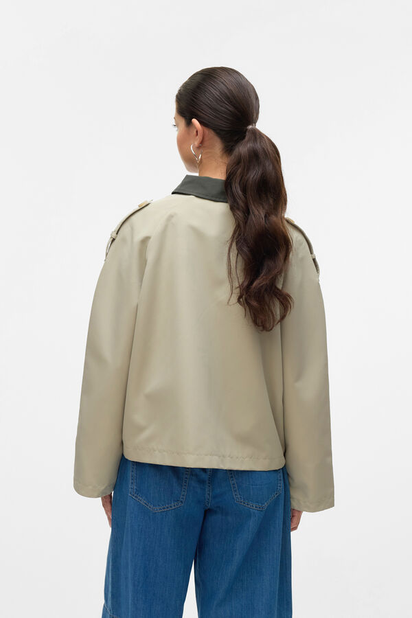 Vero Moda Casaco curta com gola de lapela Verde