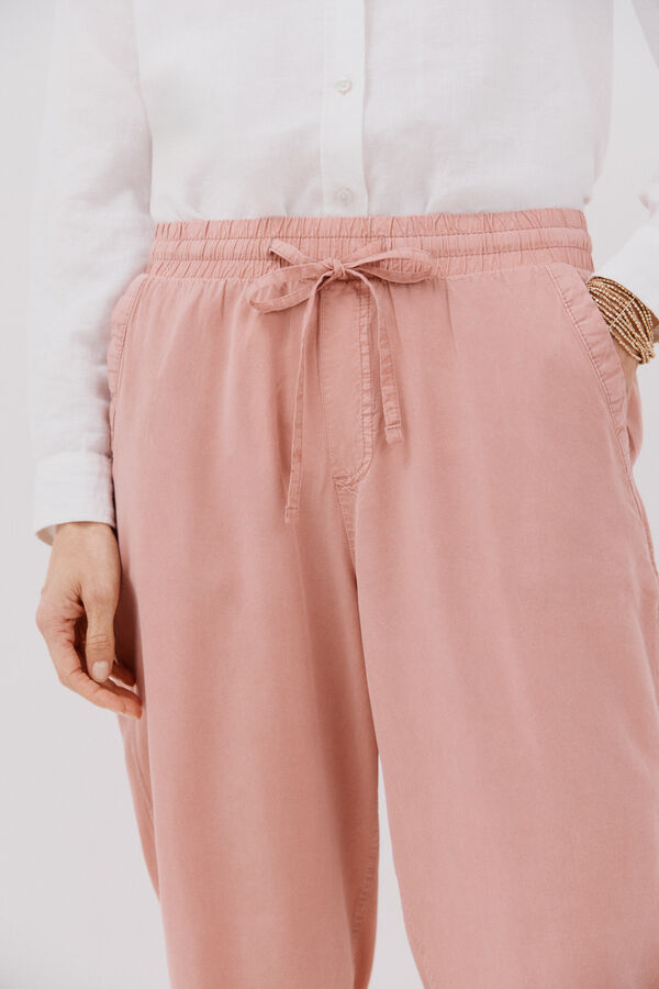 Cortefiel Cal&ccedil;as fluidas tencel  Subiu