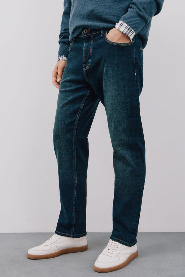 Cortefiel Jeans regular fit Azul