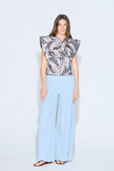 Slowlove Pantalón ancho Azul