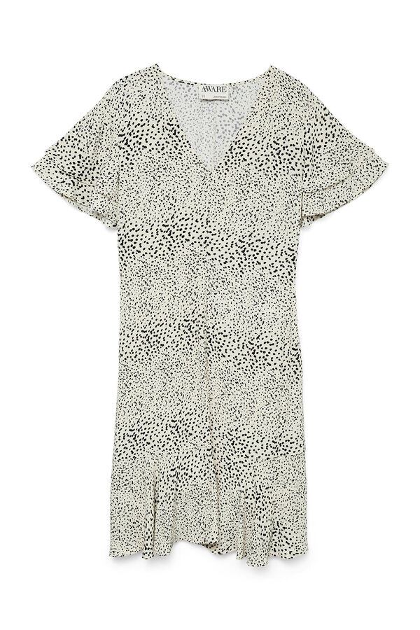 Vero Moda Vestido curto com folhos Branco