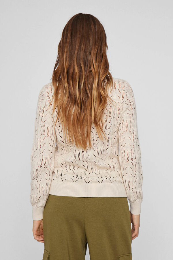 Vila Jersey punto pointelle Gris