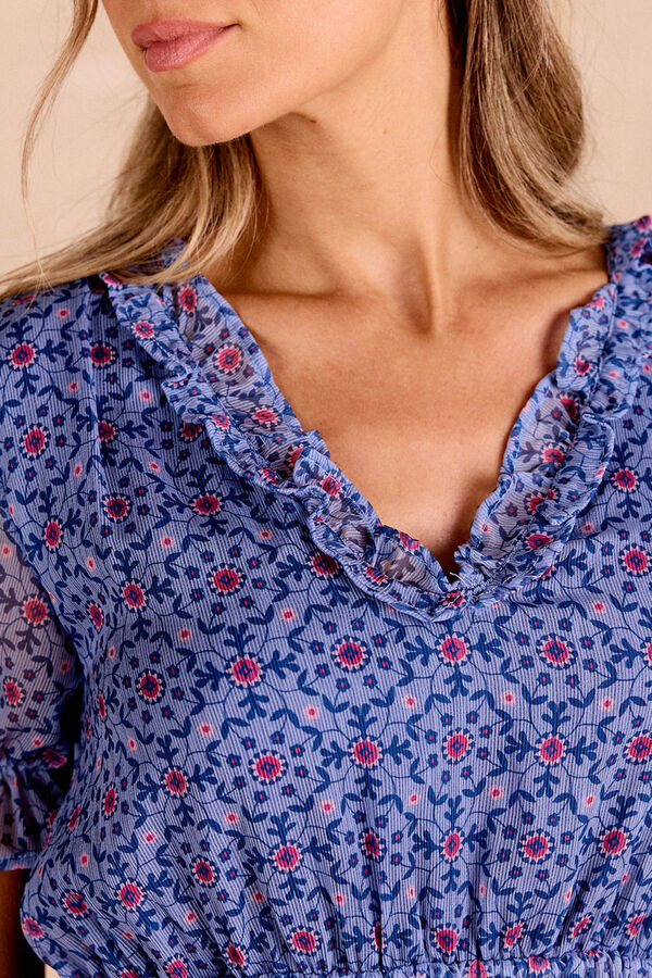 Polín Et Moi Vestido curto Azul