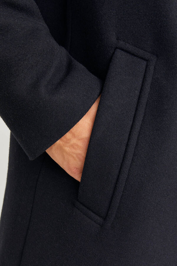 Jack & Jones Abrigo cruzado solapas Azul marino