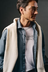 OOTO Camisa cuadro sobretintado Azul marino