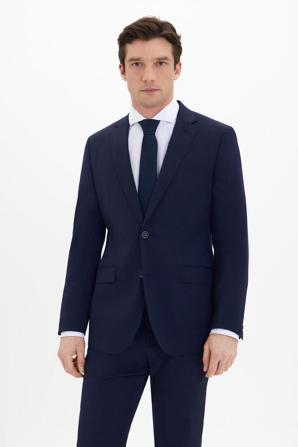 Cortefiel Americana lisa coolmax&reg; Azul marino