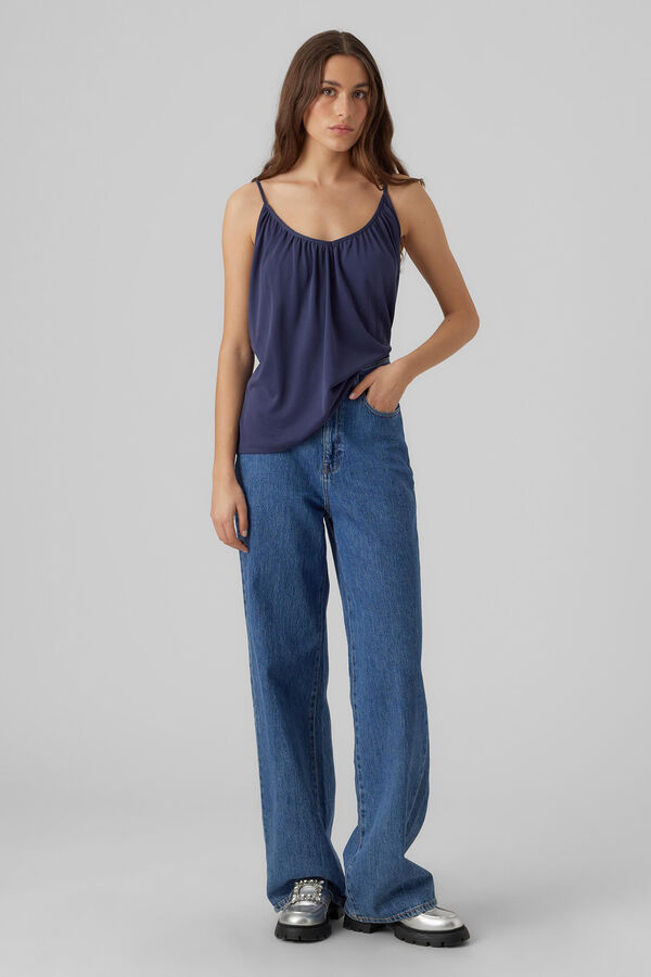 Vero Moda Top singlet de tirantes Azul marino