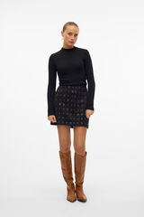 Vero Moda Falda corta de tejido ante Negro