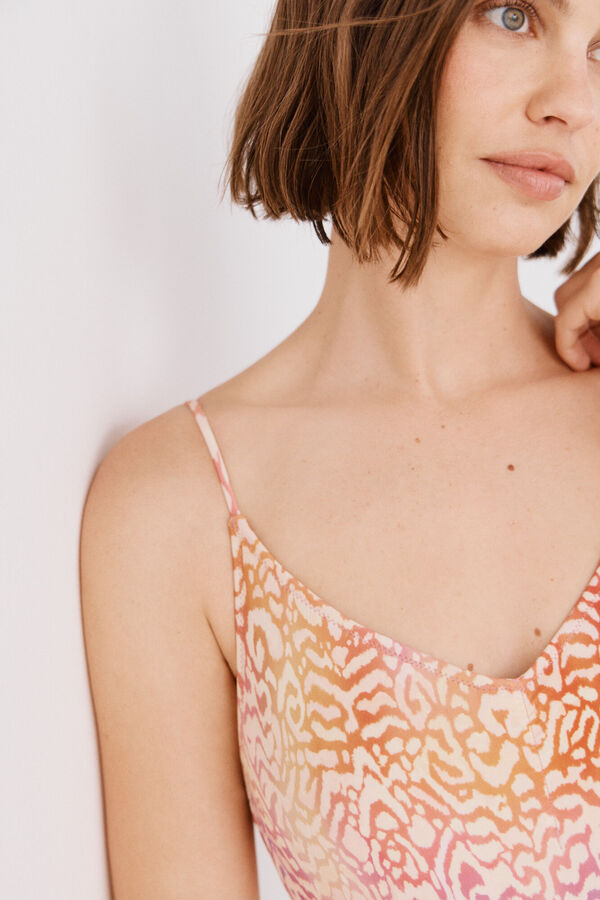 Cortefiel Maiô com tiras nas costas Vermelho