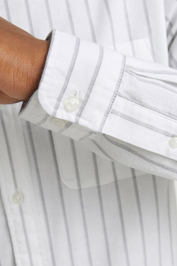 Jack & Jones Camisa oxford slim fit Blanco