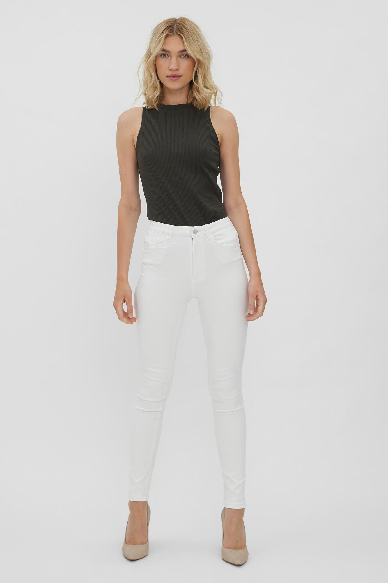 Vero Moda Jeans Sophia cigarro de cintura subida