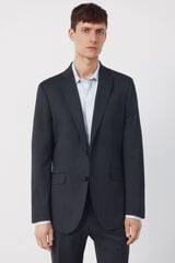 Cortefiel Blazer de fato liso COOLMAX&reg; Cinzento